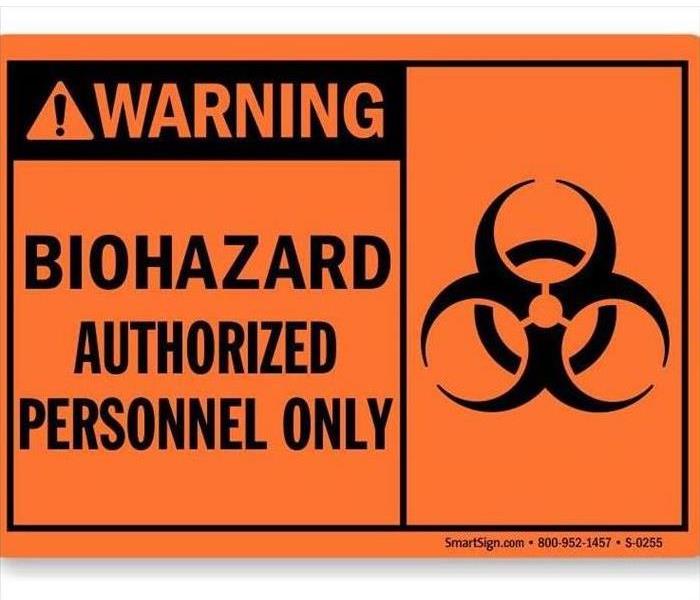 caution biohazard signage 